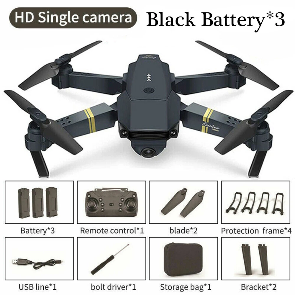 3 Batteries Drone X Pro 4K HD Selfie Camera WIFI GPS Foldable Quadcopter eBay