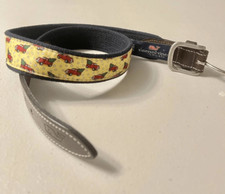 Vineyard Vines Truck Christmas Tree Holiday Youth Belt Waist Size 28 Unisex