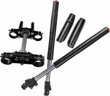 45#48#*700mm Front Fork Tube + Triple Tree 22mm Clamp Riser fit Dirt Pit Bike US