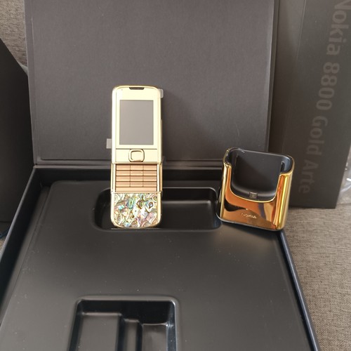 LUXURY ORIGINAL NOKIA 8800 GOLD ARTE 8800e-1 UNLOCKED MOBILE PHONE MADE IN KOREA - 第 12/15 張圖片