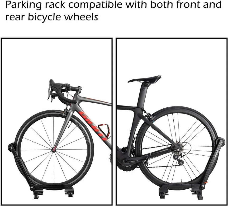ROCKBROS Soporte para Bicicleta Plegable Portátil Soporte de Almacenamiento para Bicicleta Estante de Estacionamiento de Piso Foto 4 de 4