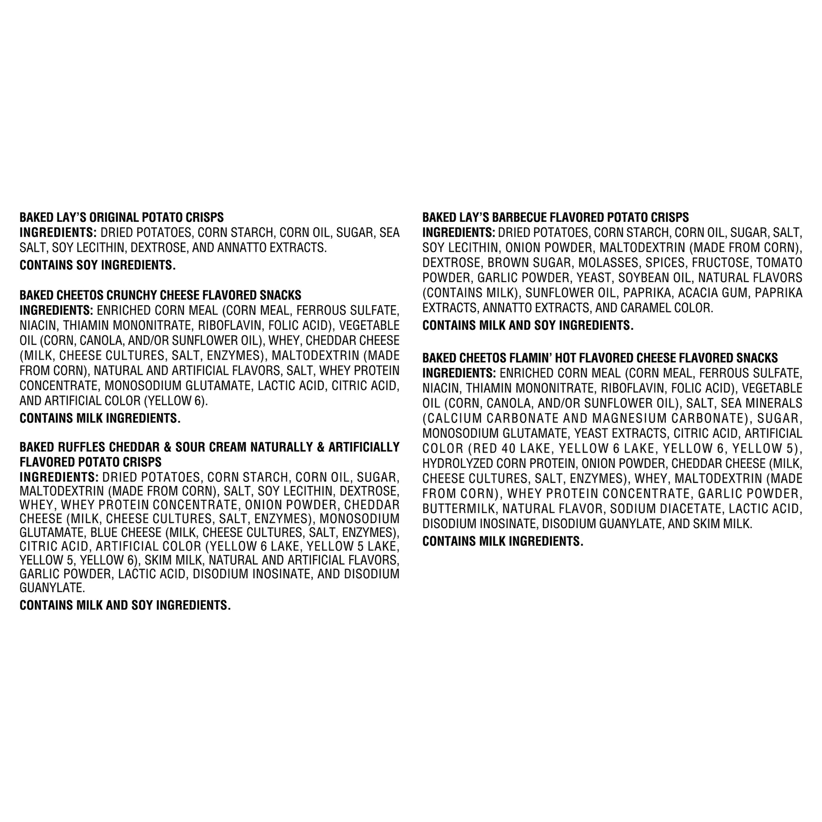 Frito Lay Oven Baked Mix, Variety Pack, 30Count International Society of Hypertension