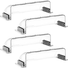 4 Pack Transparent Adjustable Air Deflector for Vents, Sidewalls and Ceiling Reg