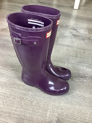 Hunter Original Tall Purple Hunters Rain Boots Hunter Youth Girls