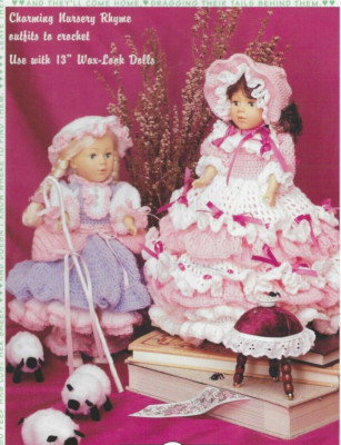 LITTLE MISSES--Clothes for  13'' Dolls--Fibre Craft--Crochet Pattern Leaflet