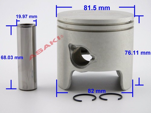 Kit de pistón fueraborda-STD 688-11631-03/6H1-11631-03 + Anillo para YAMAHA 48-85 HP - Imagen 4 de 5