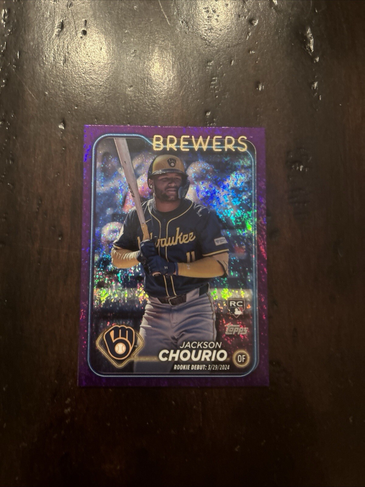 2024 Topps Update - Purple Holofoil Parallel #US155 Jackson Chourio /799 (RC)