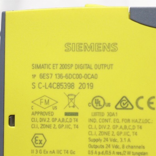 SIEMENS SIMATIC DIGITAL OUTPUT MODULE 6ES7 136-6DC00-0CA0 6ES7 193-6BP20-0DA0 - Picture 2 of 3