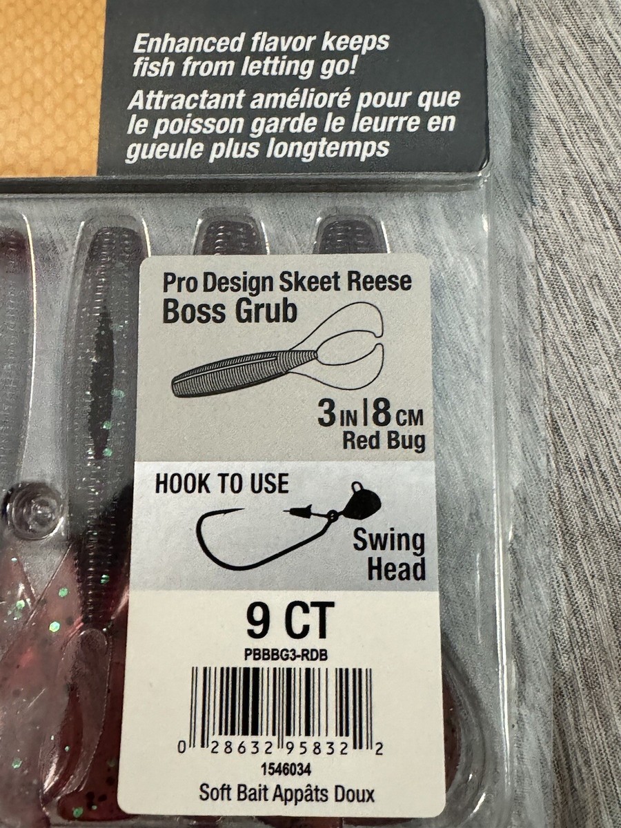Berkley PowerBait The Boss Grub Soft Bait - Redbug Color, 3 Inch (8cm) - View #8