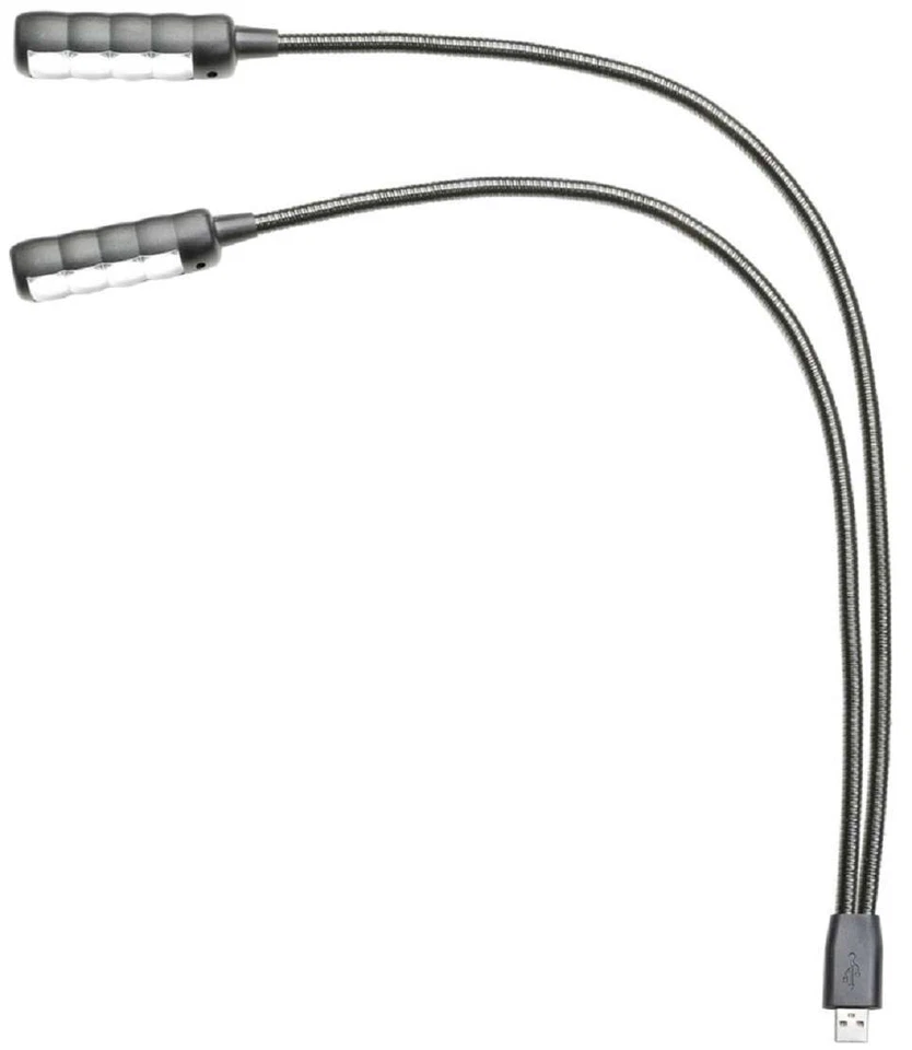 Ultrahelle zweiarm USB LED Schwanenhalslampe Lampe Leselampe Leuchte Flexilight - Bild 2 von 4