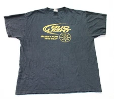 Bud Light Quest For The Cup Beer Men's Graphic T-Shirt Black XL Short Sleeve