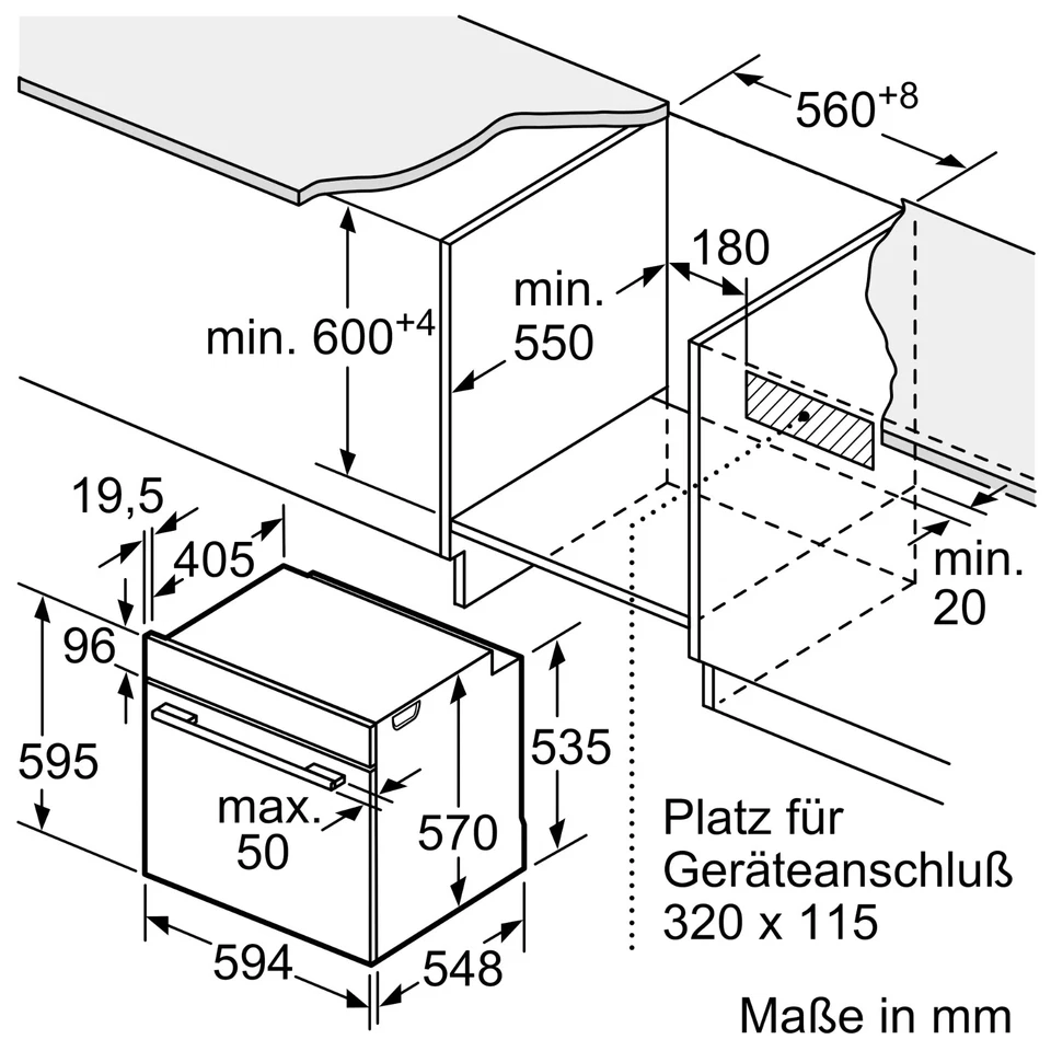 Siemens Einbauherd HE273ABS0 Pyrolyse EEK: A - Bild 4 von 4