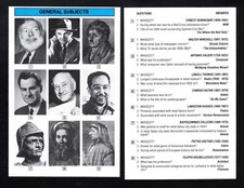 Ernest Hemingway Conrad Hilton Lowell Thomas Vintage General Trivia Card A-21