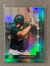2005 Bowman's Best Baseball MLB #73 Landon Powell /899 Green Refractor RC Rookie