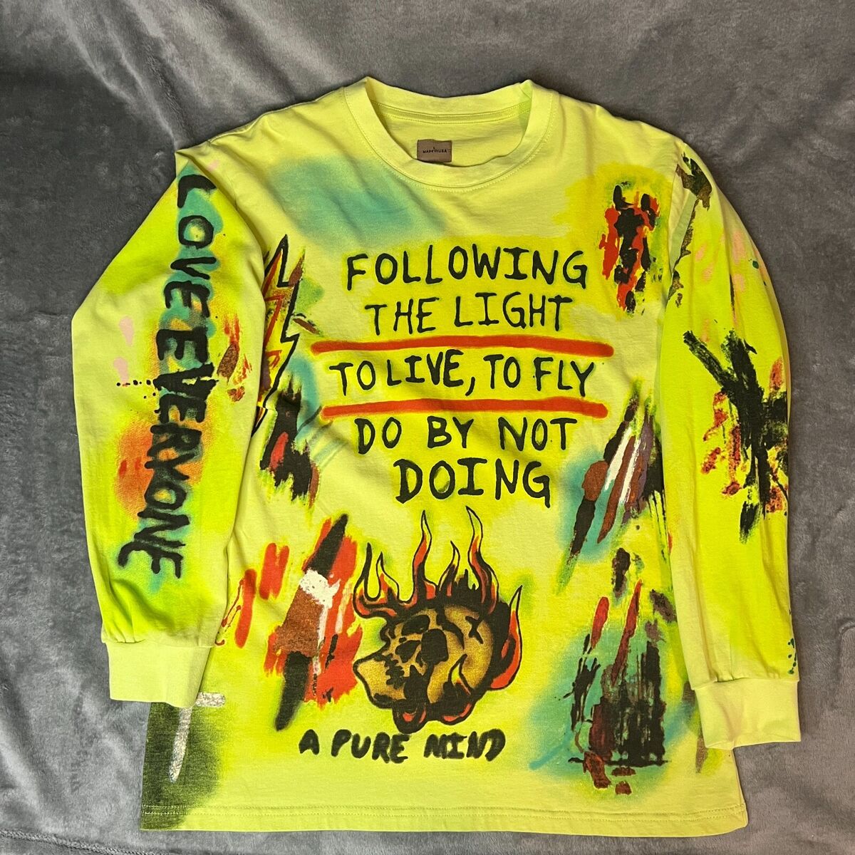 Yeezy Wes Lang Wyoming Shirt Adult Large Kanye West Jackson Yeezy Wes Lang Wyoming Shirt Adult Large Kanye West Jackson