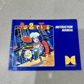 Burger Time (NES, 1987) BurgerTime Nintendo CIB Complete W/ Box & Manual