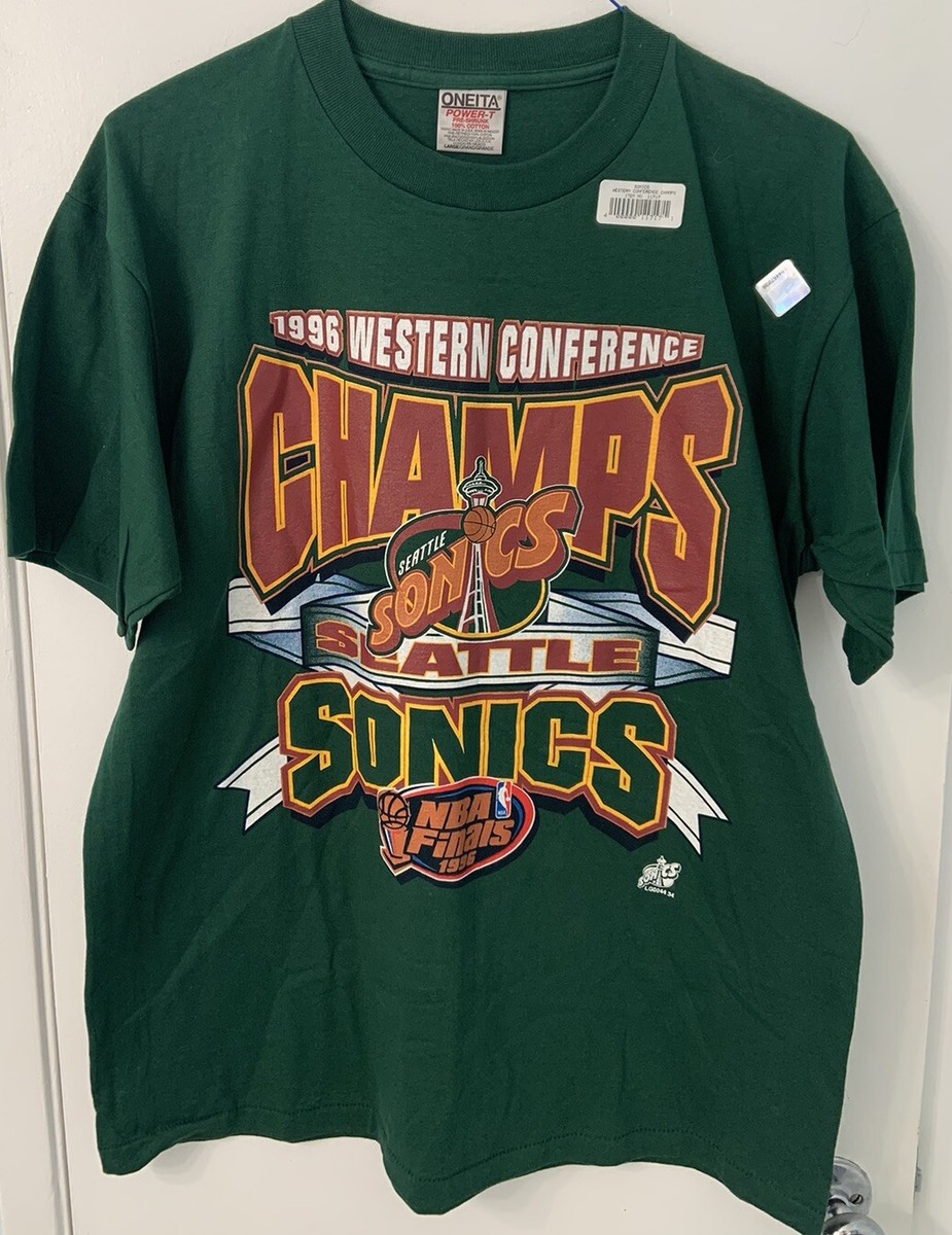 RARE Deadstock Vintage Seattle Sonics 1996 Western
