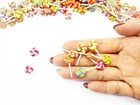Dollhouse Miniature Food Lot 100 Mixed Color Lollipop Candy WHOLESALE 6330