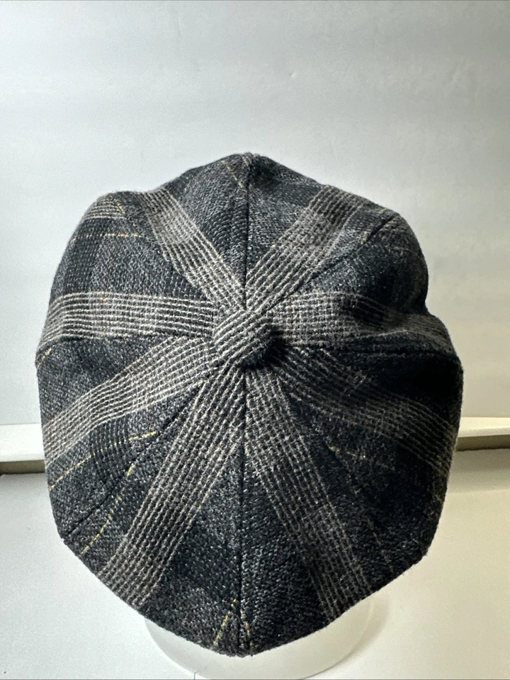 NUEVO CON ETIQUETAS Goorin Bros Periódico Niño Sombrero Plano Hombres Carbón Pequeño Foto 2 de 4