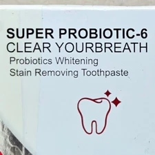 SP-6 Super Probiotic Whitening Toothpaste Clear Your Breath 2 Tubes