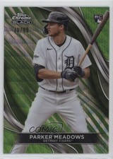 2024 Topps Chrome Black Green Wave Refractor 78/99 Parker Meadows #87 1d4b