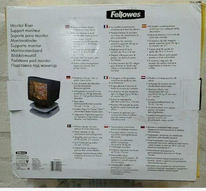 Fellowes Monitor Riser Suport Up To 36 KG - Image 2 of 3