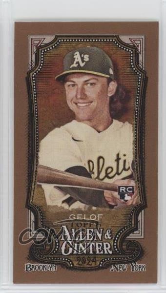 2024 Topps Allen & Ginter Mini Gold Border Zack Gelof #82 2g8