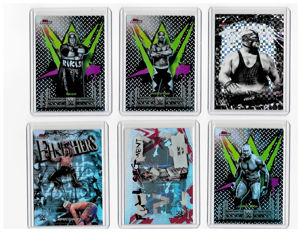 2025 WWE Topps Finest Insert Pick Your Card Auto SSP Refractor Buy 4 Get 20% OFF - Image 4 of 4