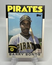 Barry Bonds 1986 Topps Traded Baseball RC #11T Rookie Card Pittsburgh Pirates. rookie card picture