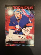 Upper Deck 2025-26 Series 2 Rookie Class RC-30 Red Tristan Lennox Islanders