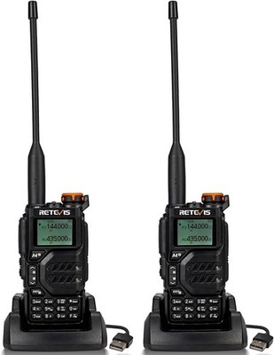 2 Retevis RA79 Dual Band Ham Walkie Talkies Multi-band Receiving Two Way Radio