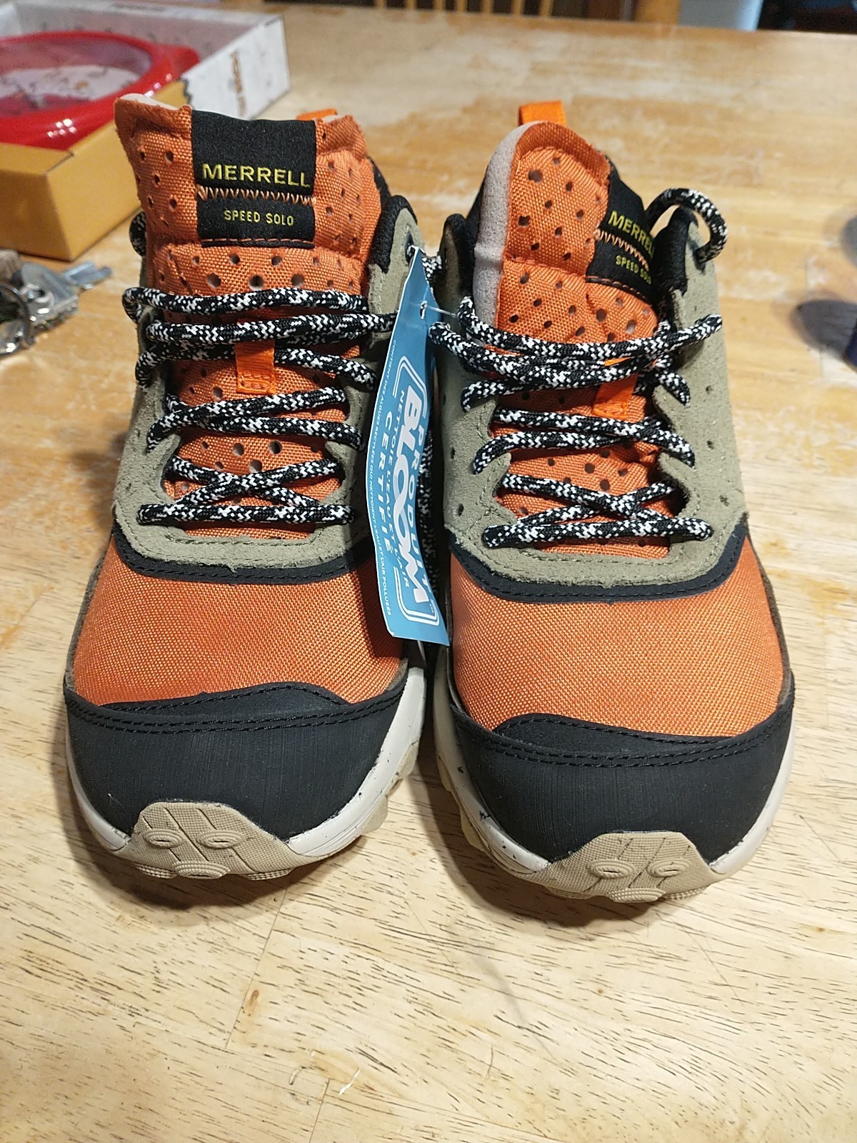 Scarpe da trekking Merrell da uomo Speed Solo taglia 7 Vibram FloatPro Rock Plate J004459