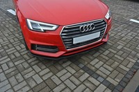 Maxton Design Frontlippe V.2 Passend FüR Audi S4 / A4 S-Line B9 Schwarz Hochglan