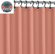 No Smell Shower Curtain Liner 72X72 Peach - PEVA Plastic Shower Curtain for Bath