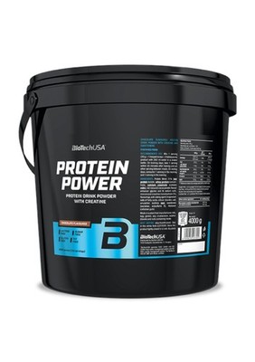 (18,73 EUR/kg) Biotech USA Protein Power 4000g Pulver Dose Eiweiß Aminosäuren