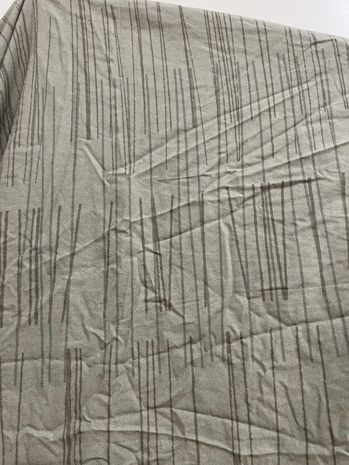 CALVIN KLEIN Queen DUVET COVER Green/Gray Horizontal Stripes 100% Cotton - Image 2 of 3