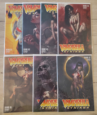 VAMPIRELLA STRIKES VOL. 3 #1-7 -COMIC LOT-DYNAMITE ENT.-2022-NM