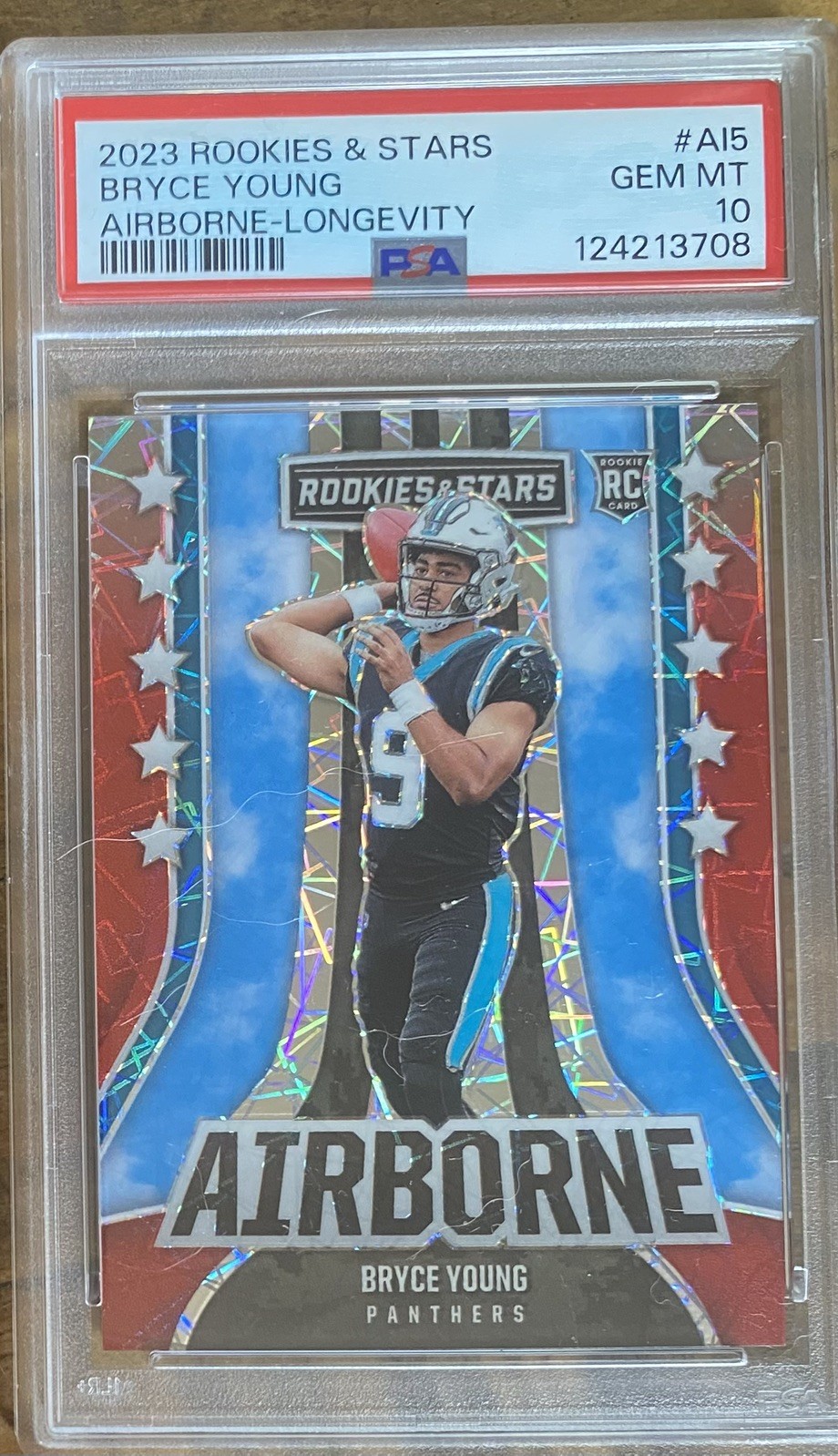 Bryce Young Panini Rookies & Stars Airborne #AI5 Longevity