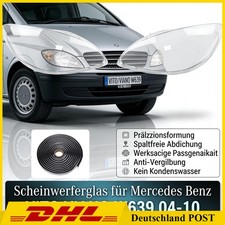 Scheinwerferglas für Mercedes Benz W639 Vito Viano 04-10 m/dichtung 2er set