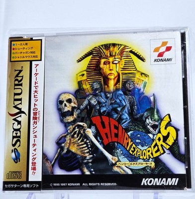 Henry Explorers w/ SPINE CARD Sega Saturn HenryExplorers Konami Japan Import