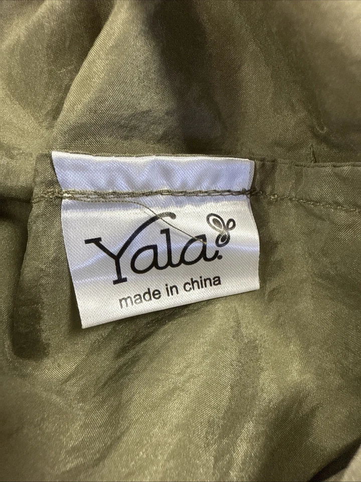 Saco de dormir de lujo 100 % seda YALA DreamSack verde oliva 34" W - 7' L en muy buena condición Foto 3 de 4