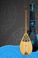 Kazakhstan Qazaq National Music Insturment Dombra Handmade 48cm with Shanyrak