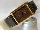 VINTAGE SEIKO SLIM QUARTZ BROWN DIAL JAPAN MEN'S WORKING DRESS WATCH