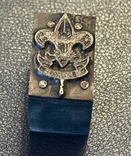 Boy scout logo | vintage letterpress printing block