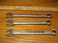 3 Professional Brazil Drop Forged Steel Wrenches 3/8" 7/16" 1/2"
