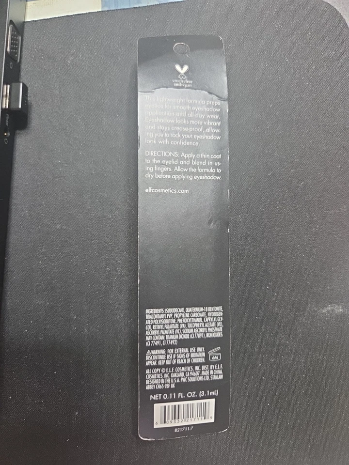 Lot of 2 e.l.f. Shadow Lock Eyelid Primer Sheer 0.10 fl oz Long Lasting Wear ELF - Image 3 of 3