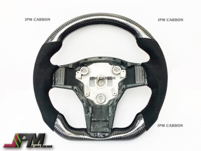 JPMCarbon CF Carbon Fiber Steering Wheel w/ Alcantara Fit For TESLA MODEL 3 & Y