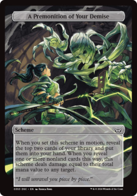 MTG Duskmourn - House of Horrors Oversized Archenemy Karten - Near Mint