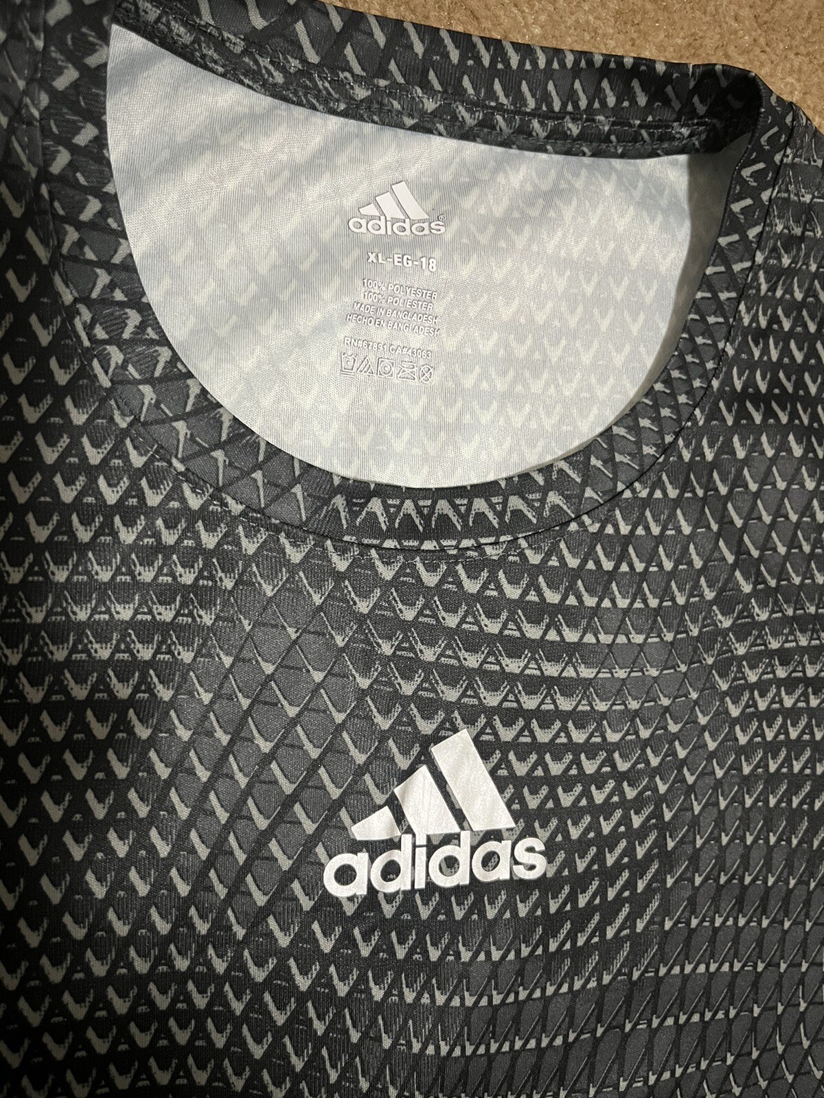 Adidas Black/Silver Performance Running Shirt Wom… - image 3