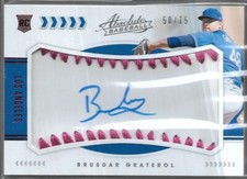 2020 Absolute Brusdar Graterol Rookie Material Signatures Pink /75 LA Dodgers